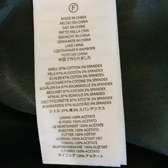 MICHAEL KORS Studded Moto Jacket Blazer Green S - Picture 10 of 10